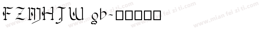 FZMHJW gb字体转换